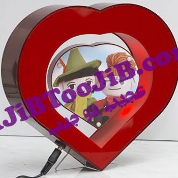 قاب عکس معلق در هوا (مدل قلب)