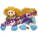 عروسک دخترهای خندان موبافته