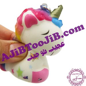 آویز پونی های اسفنجی رنگین کمان (معطر) - Image 5