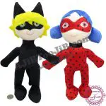 عروسک های دختر کفشدوزکی و پسر گربه ای (سایز بزرگ)